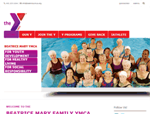 Tablet Screenshot of beatriceymca.org